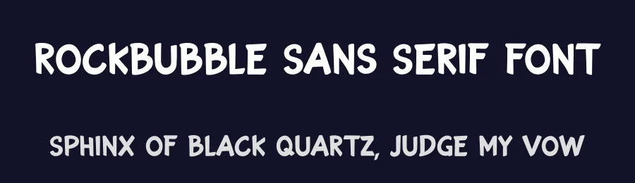 Rockbubble Sans Serif Font by GraphicSauce — Decorative Font — thumbnail 2
