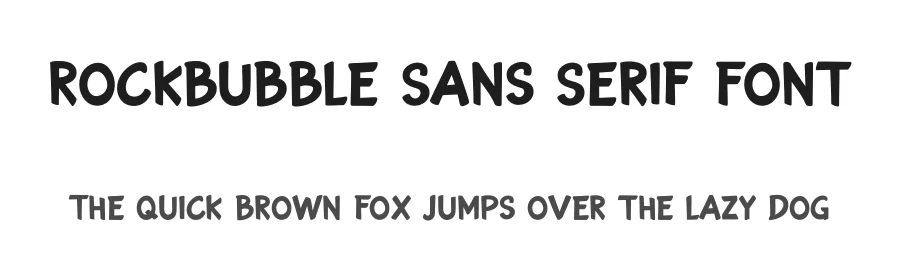 Rockbubble Sans Serif Font by GraphicSauce — Decorative Font