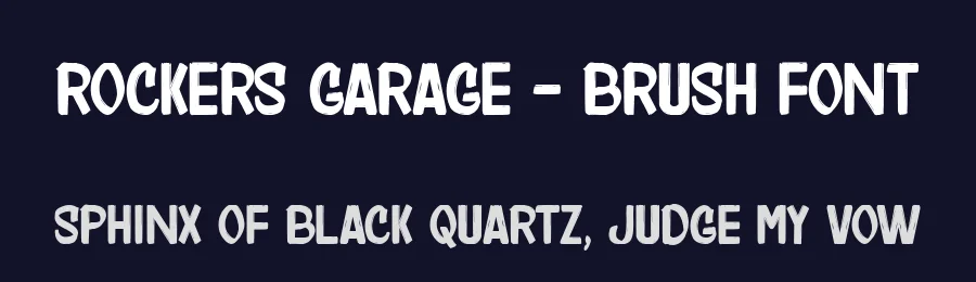 Rockers Garage – Brush Font by Fikryal Studio — Script Handwritten Font — thumbnail 2