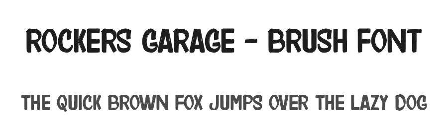 Rockers Garage – Brush Font by Fikryal Studio — Script Handwritten Font