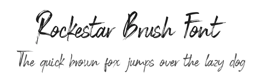 Rockestar Brush Font by Pandanwangi — Script Handwritten Font