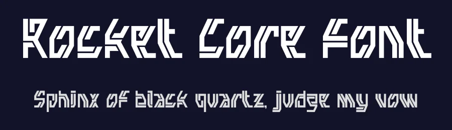 Rocket Core Font by PutraCetol Studio — Display Font — thumbnail 2
