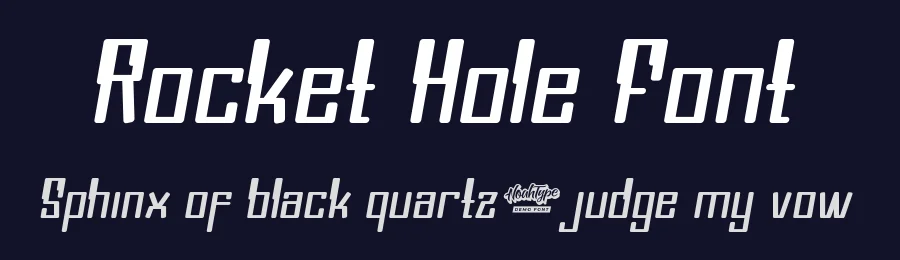 Rocket Hole Font by noahtype — Decorative Font — thumbnail 2