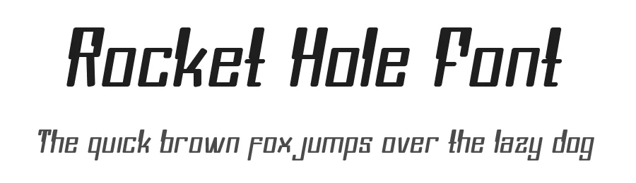 Rocket Hole Font by noahtype — Decorative Font