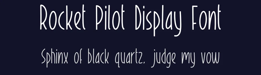 Rocket Pilot Display Font by Forberas Foundry — Display Font — thumbnail 2