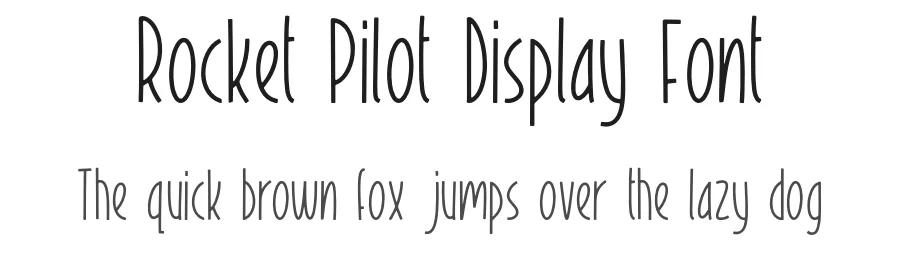 Rocket Pilot Display Font by Forberas Foundry — Display Font