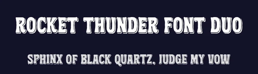 Rocket Thunder Font Duo by Blankids Studio — Display Font — thumbnail 2