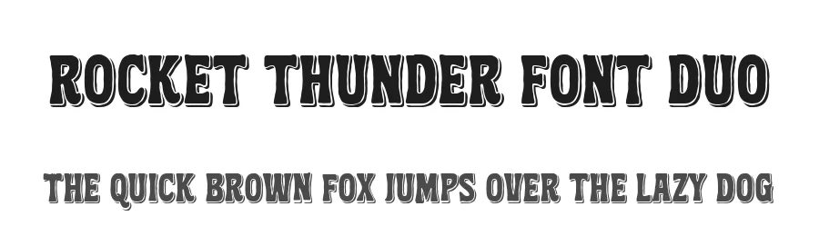 Rocket Thunder Font Duo by Blankids Studio β Display Font