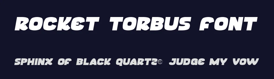 Rocket Torbus Font by RaisProject — Display Font — thumbnail 2