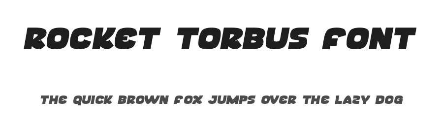 Rocket Torbus Font by RaisProject — Display Font