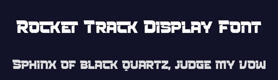 Rocket Track Display Font by timelesstype.co — Display Font — thumbnail 2