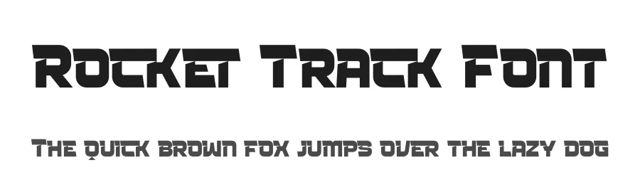 Rocket Track Font by timelesstype.co — Display Font