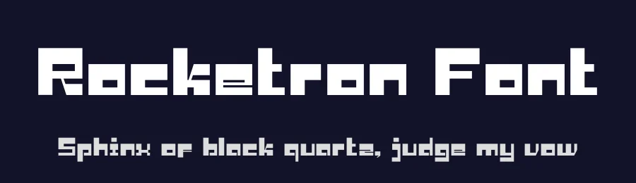 Rocketron Font by Sronstudio — Display Font — thumbnail 2
