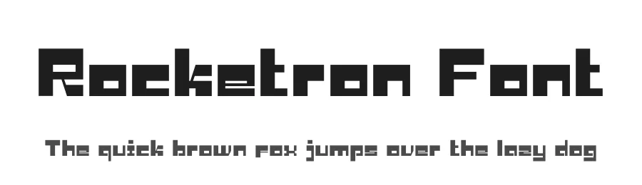 Rocketron Font by Sronstudio — Display Font