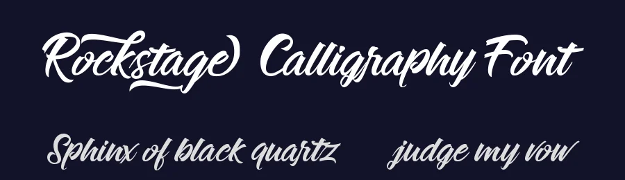 Rockstage Calligraphy Font by Mozarella — Script Handwritten Font — thumbnail 2