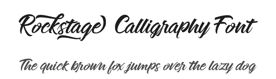Rockstage Calligraphy Font by Mozarella — Script Handwritten Font