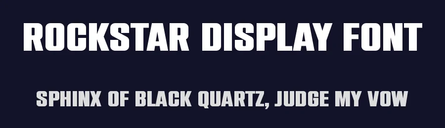 Rockstar Display Font by typologic — Sans Serif Font — thumbnail 2