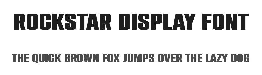 Rockstar Display Font by typologic — Sans Serif Font