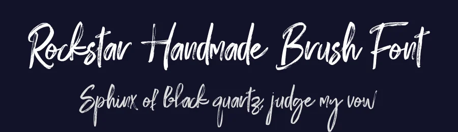 Rockstar Handmade Brush Font by Efe Gürsoy — Script Handwritten Font — thumbnail 2