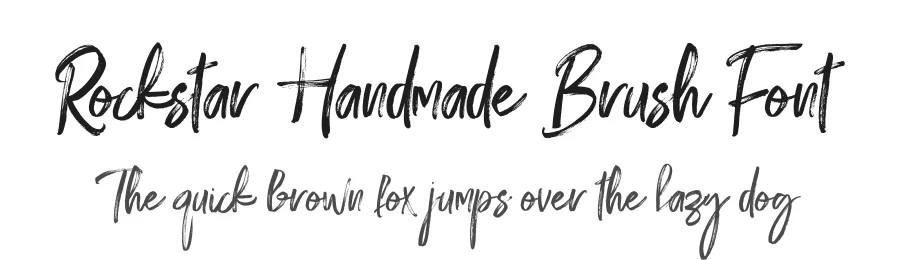 Rockstar Handmade Brush Font by Efe Gürsoy — Script Handwritten Font