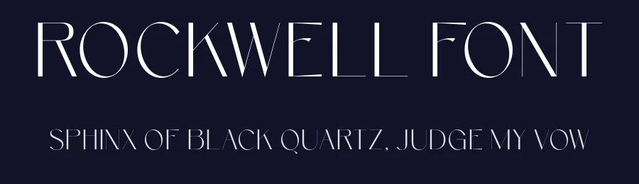 Rockwell Font by Surplus Type Co — Sans Serif Font — thumbnail 2
