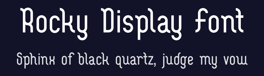 Rocky Display Font by Alpaprana — Sans Serif Font — thumbnail 2