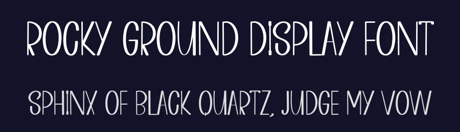 Rocky Ground Display Font by inermediaSTUDIO — Display Font — thumbnail 2
