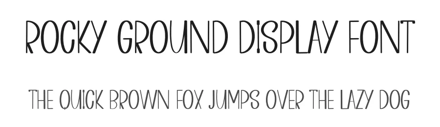 Rocky Ground Display Font by inermediaSTUDIO — Display Font