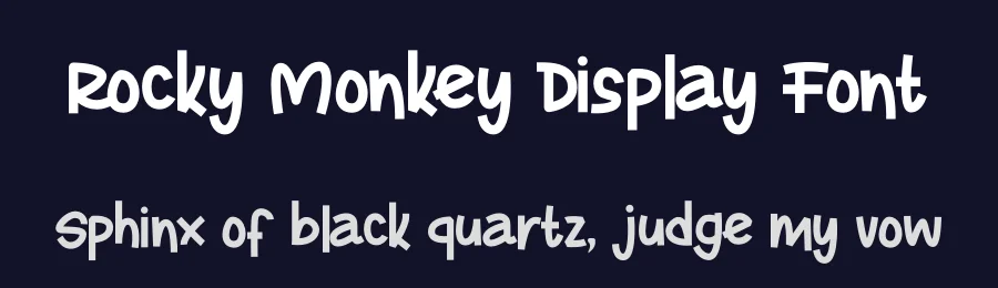 Rocky Monkey Display Font by letterenastudios — Display Font — thumbnail 2