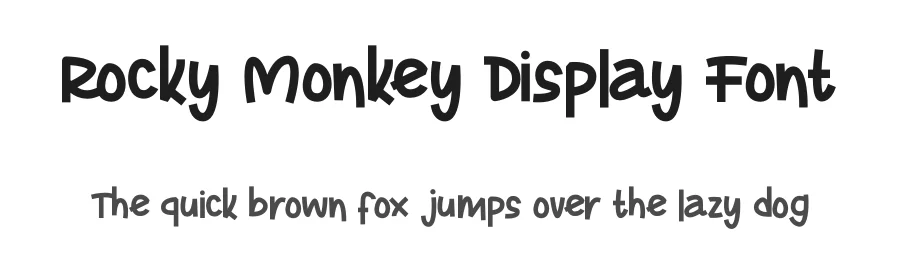 Rocky Monkey Display Font by letterenastudios — Display Font