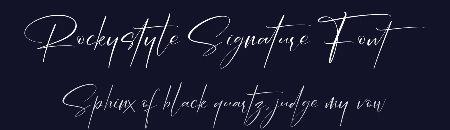 Rockystyle Signature Font by perspectype — Script Handwritten Font — thumbnail 2