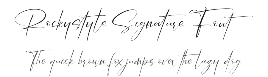 Rockystyle Signature Font by perspectype — Script Handwritten Font