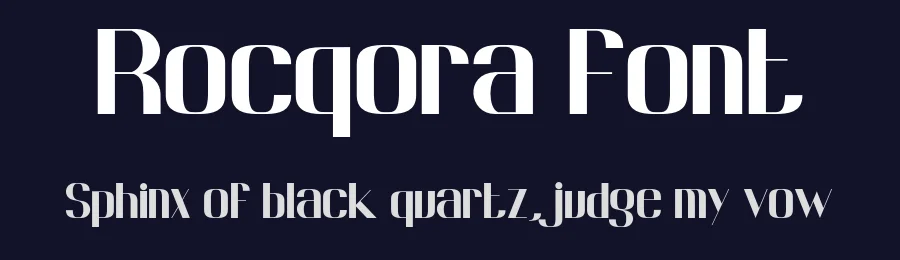 Rocqora Font by Rvandtype — Sans Serif Font — thumbnail 2
