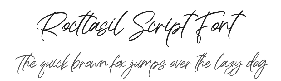 Rocttasil Script Font by letterenastudios — Script Handwritten Font