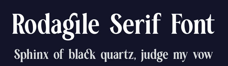 Rodagile Serif Font by timelesstype.co — Serif Font — thumbnail 2
