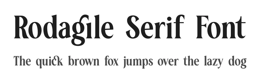 Rodagile Serif Font by timelesstype.co — Serif Font