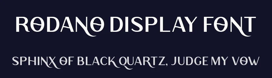 Rodano Display Font by fontkong — Display Font — thumbnail 2