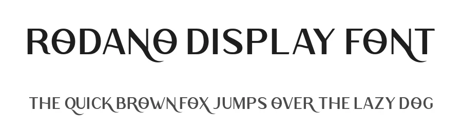 Rodano Display Font by fontkong — Display Font
