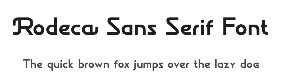 Rodeca Sans Serif Font by ahweproject — Display Font