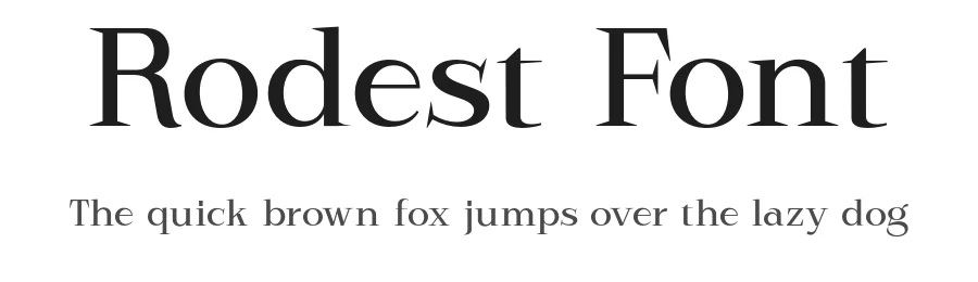 Rodest Font by Graptail — Serif Font