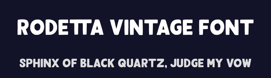 Rodetta Vintage Font by grezlinestudio — Display Font — thumbnail 2