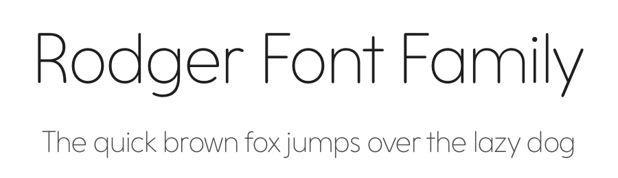 Rodger Font Family by Mark Butchko — Sans Serif Font