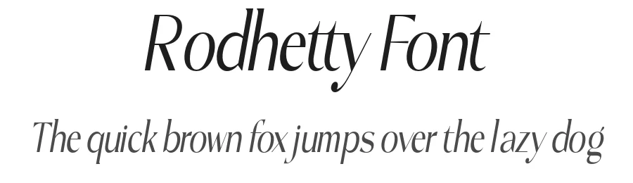 Rodhetty Font by Propertype — Display Font
