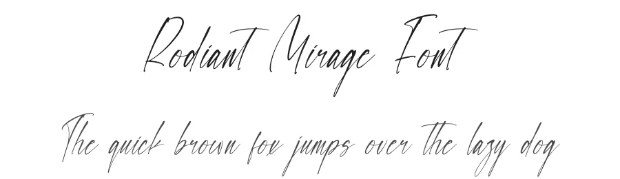 Rodiant Mirage Font by letterenastudios — Script Handwritten Font