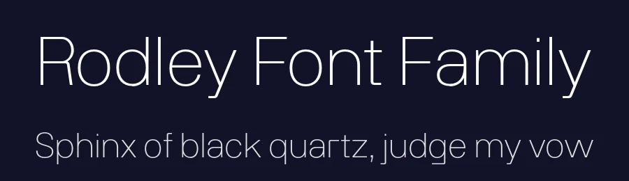 Rodley Font Family by Fettle Foundry — Sans Serif Font — thumbnail 2
