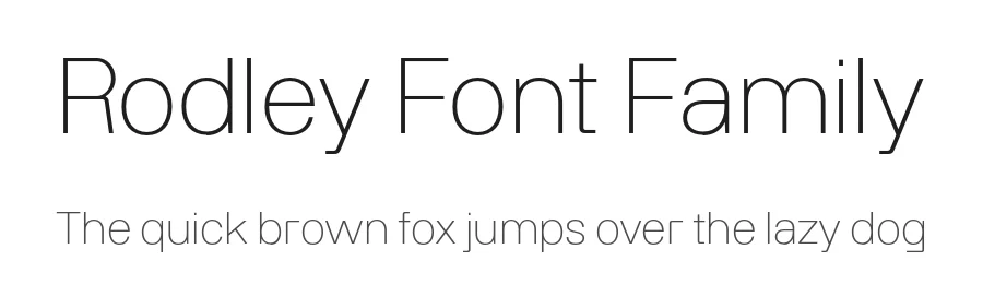Rodley Font Family by Fettle Foundry — Sans Serif Font