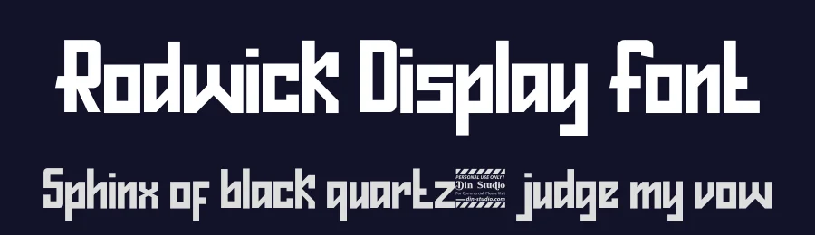 Rodwick Display Font by Din Studio — Display Font — thumbnail 2