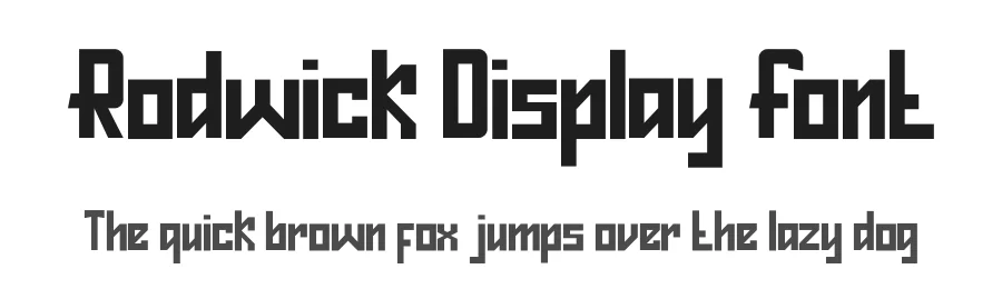 Rodwick Display Font by Din Studio — Display Font