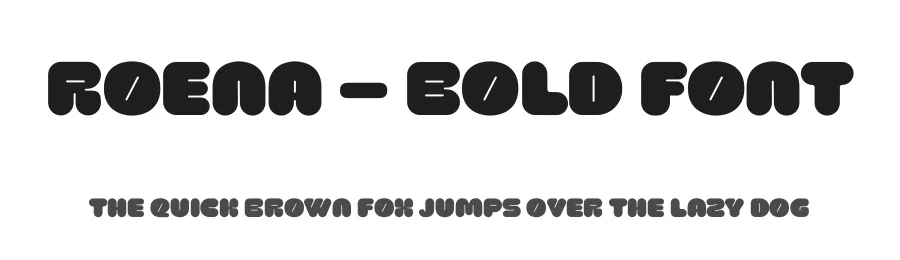 Roena – Bold Font by limitype — Display Font