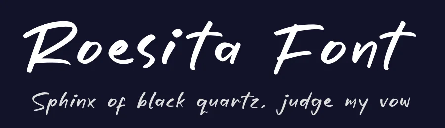 Roesita Font by glorytype — Script Handwritten Font — thumbnail 2